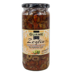 Gurme212 Olives with Sun Dried Tomato 500cc jar