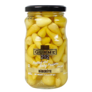 Gurme212 Pickled Hot Baby Peppers 370cc Jar