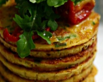 Tomato, Chive, And Chickpea Pancakes (Vegan)
